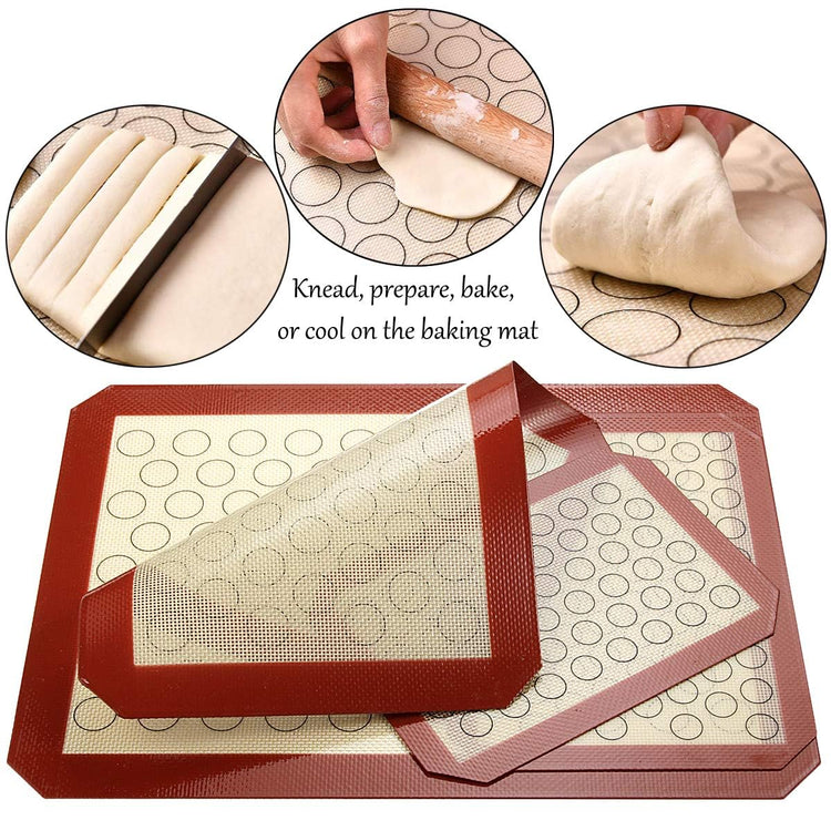 Baking Sheet with Silicone Baking Mat Set