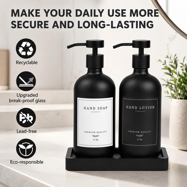 Black Soap Dispenser (2 Count)