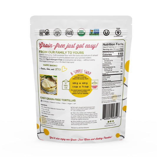 Multi Purpose Organic Cassava Flour (24 Ounce)