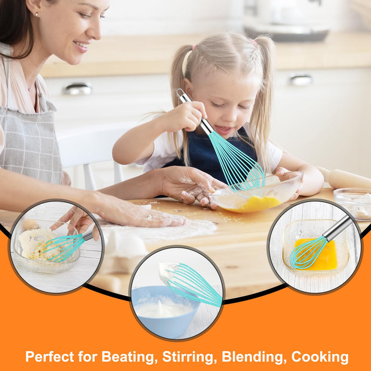 4 Pieces Silicone Whisks Set