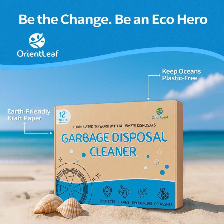 Garbage Disposal Cleaner and Deodorizer Tablets 20g 1 Year Supply Sink Cleaner (12 Count)