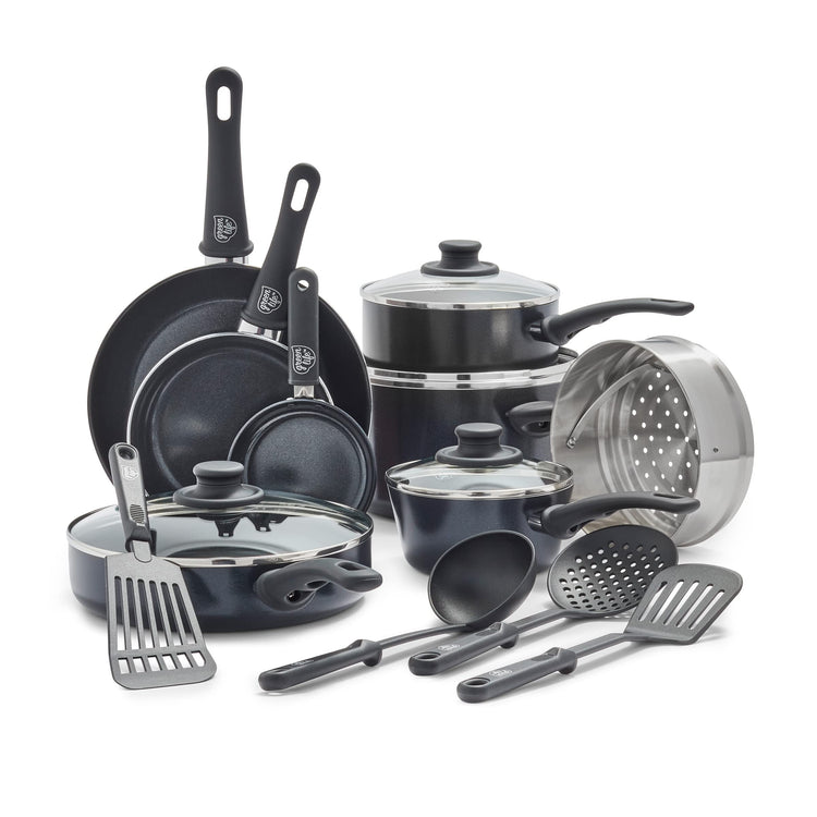 16 Piece Ceramic Nonstick Pots & Pans Cookware Set
