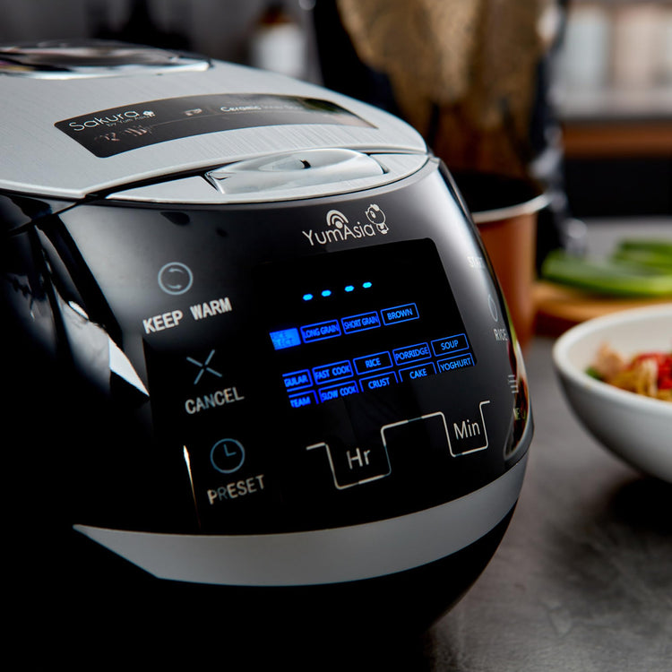 Sakura Rice Cooker with Ceramic Bowl and Advanced Fuzzy Logic