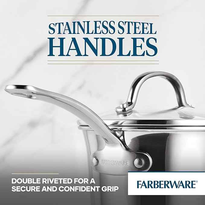 Farberware Millennium Stainless Steel 10-Piece Cookware Set