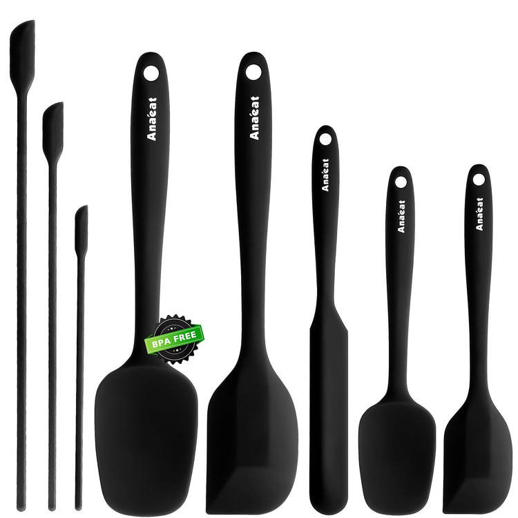 Heat Resistant Silicone Spatula Set of 8 (8 Count)