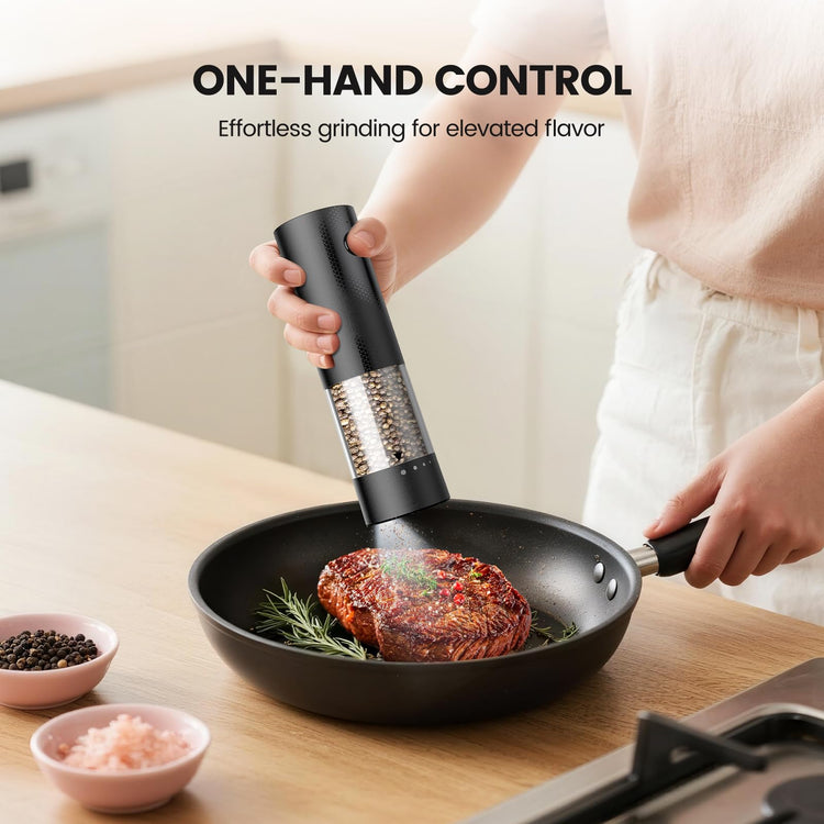 Electric Salt and Pepper Grinder Set