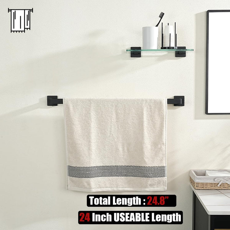 Black Towel Bar