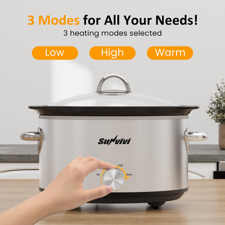 Small Slow Cooker 4QT