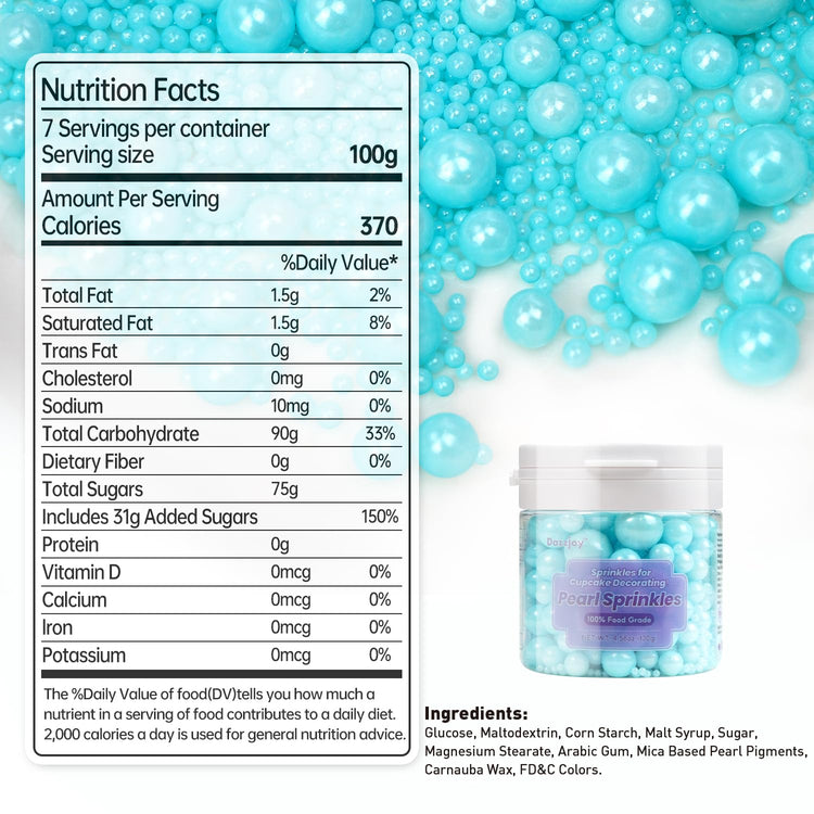Blue Edible Pearl (4.5 Ounce)