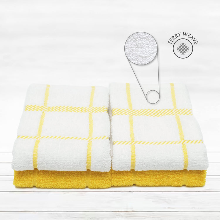 100% Cotton Terry Dish Towels (4 Count)
