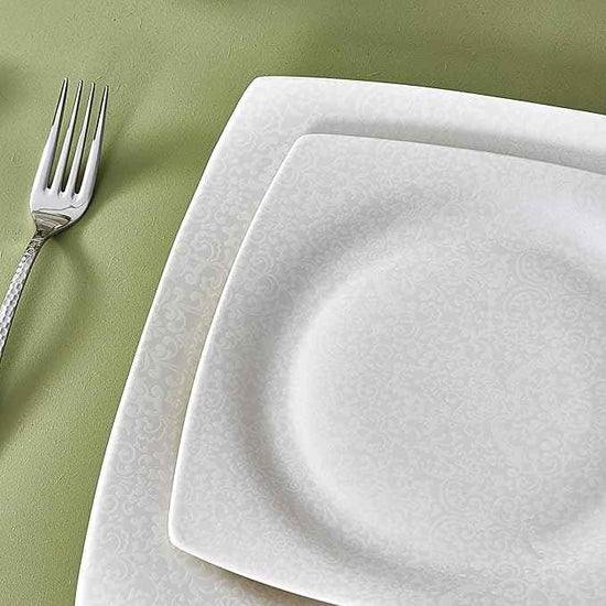 Karaca New Flava 24 Piece Porcelain Dinnerware Set for 6 People, Elegant Porcelain Dishware with Dinner, Pasta, Side Plates, Bowls, Kitchen Essentials Durable, Resistant, Ideal for Dinner Serving