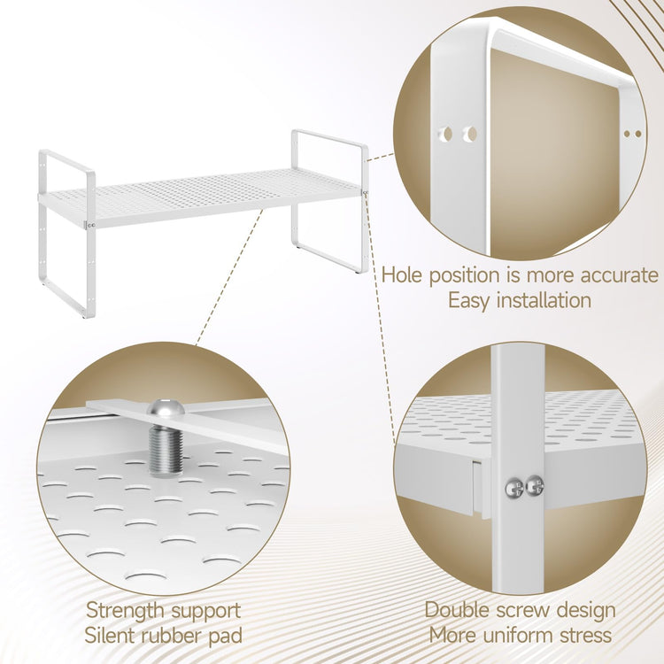 16.5~27.1" Expandable Shelf with Hole (16 Count)