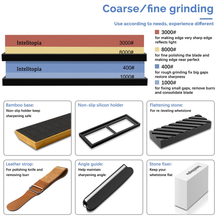 Complete Knife Sharpening Stone Set