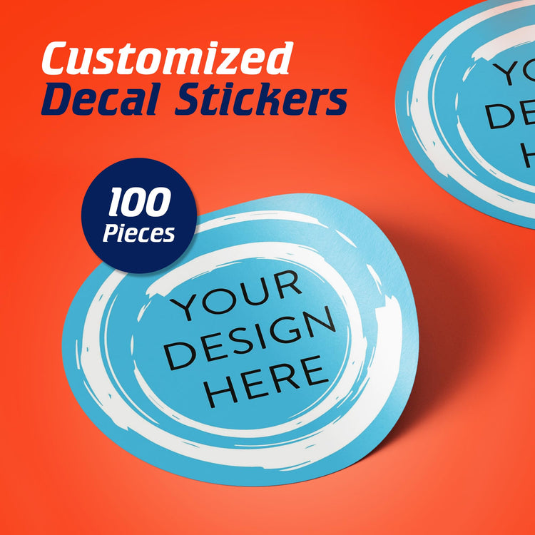 Custom Vinyl Stickers Your Image (100 Count)