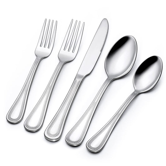 40 Piece Silverware Set for 8