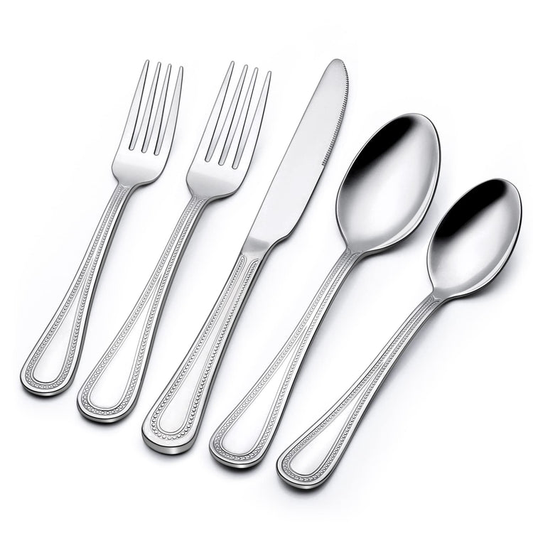40 Piece Silverware Set for 8