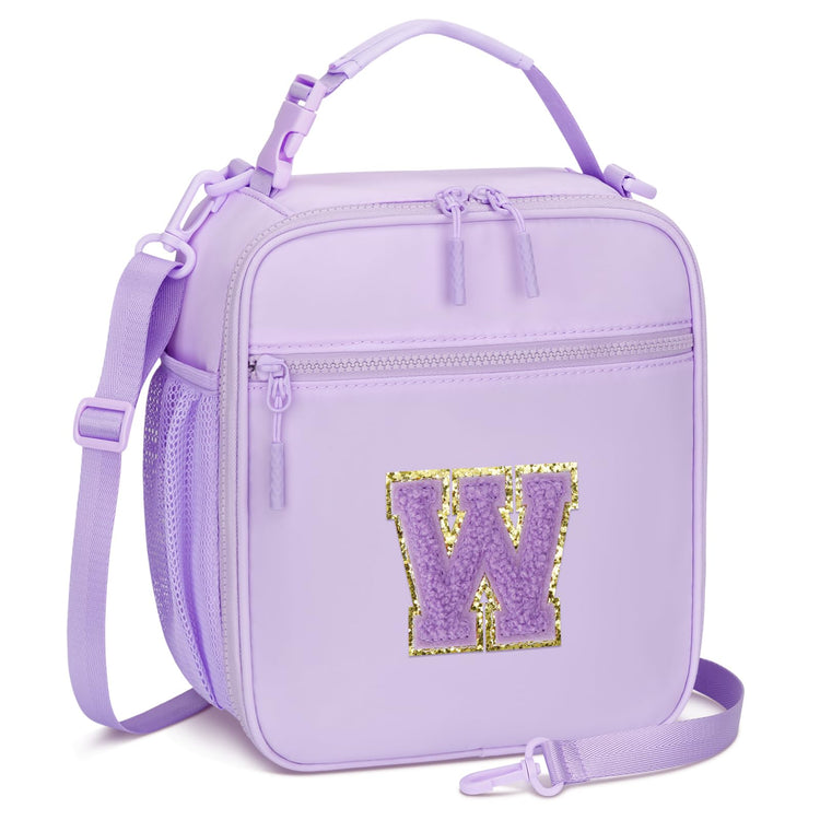 Initial Insulated Lunch Bag for Girls Kids