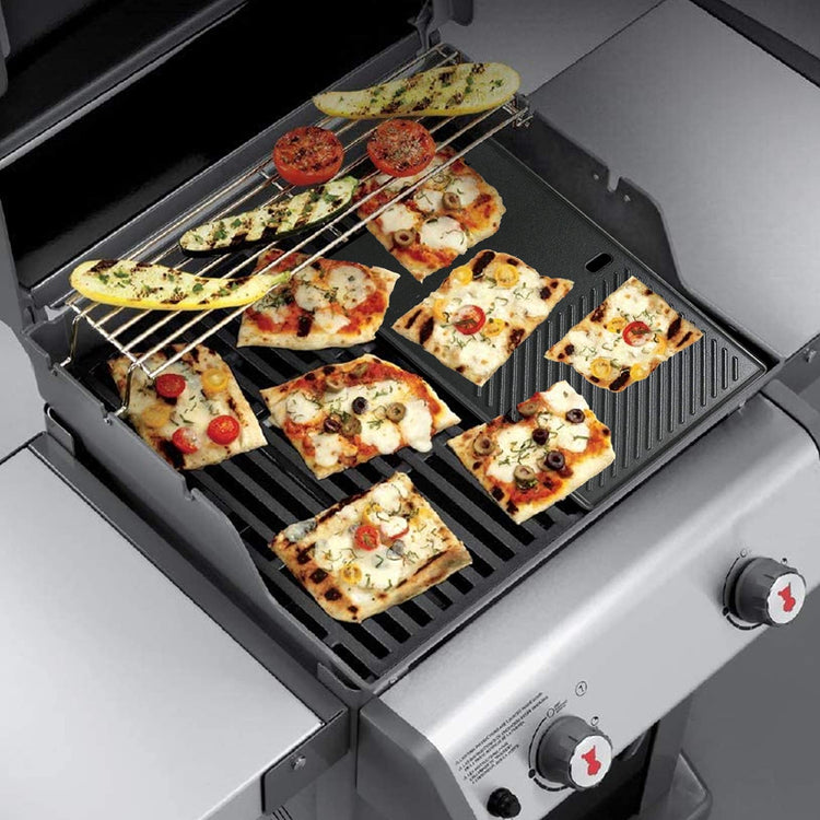 7637 Cast Iron Griddle Grates for Weber Spirit 200 Grill Parts