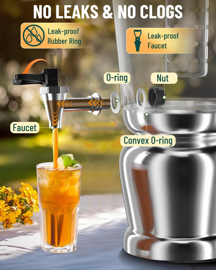 Beverage Dispenser With Stand