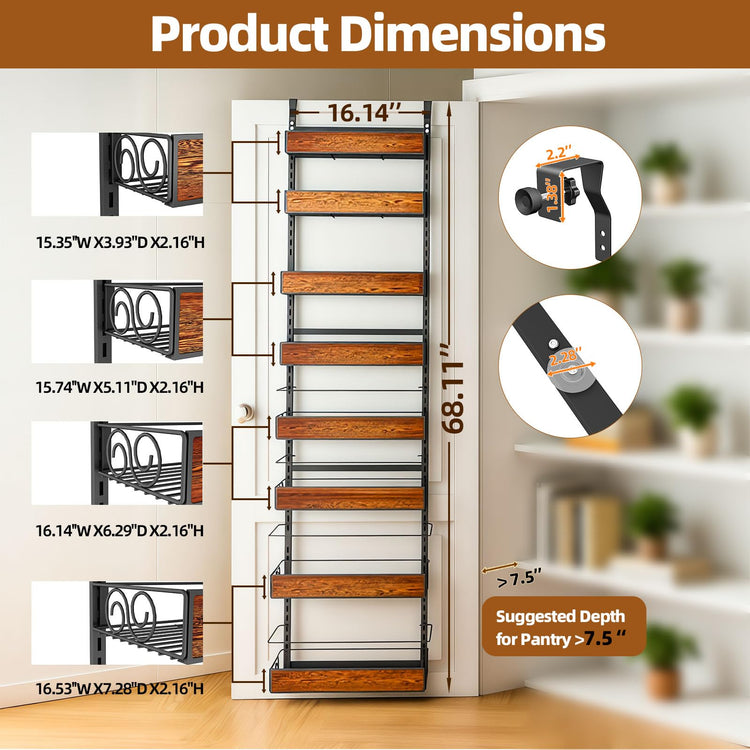 Over the Door Pantry Organizer