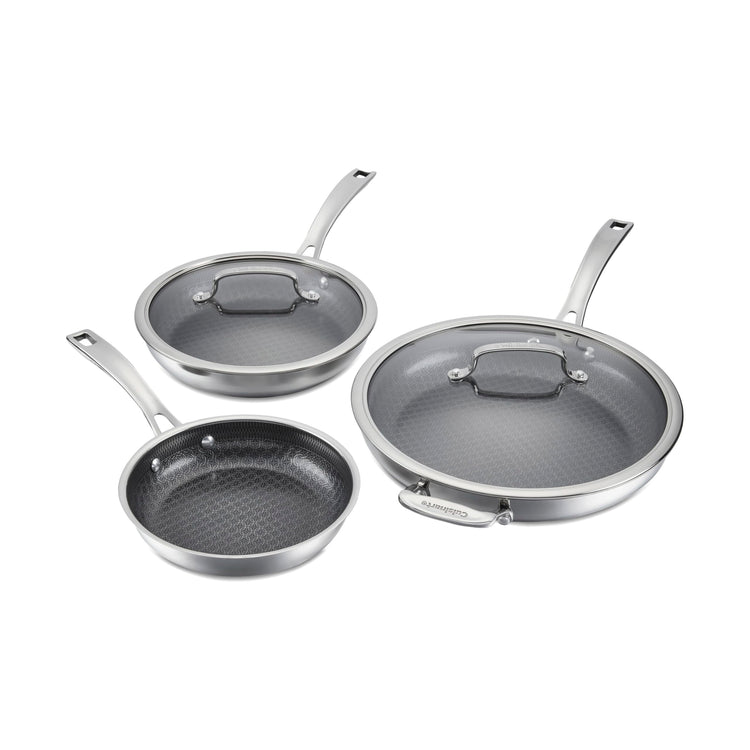 Skillet Set PurelySear Hybrid Stainless Steel 5 Pc (5 Count)