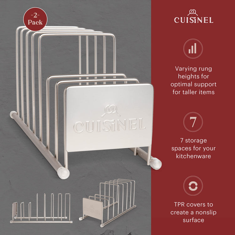 Lid and Dish Organizer Rack