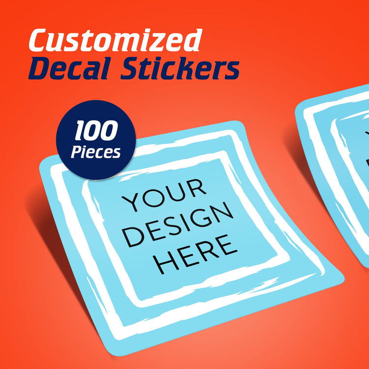 Custom Vinyl Stickers Your Image (100 Count)