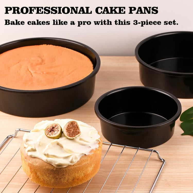 3 Pack Round Cake Pans (3 Count)