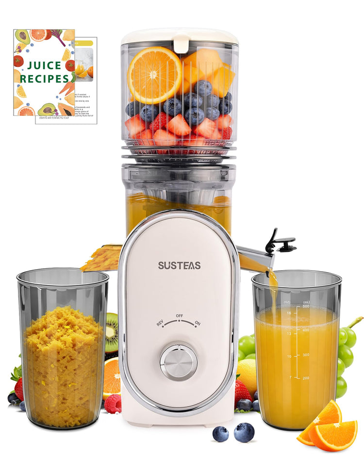 Cold Press Juicer with 5.3" Extra Large Feed Chute