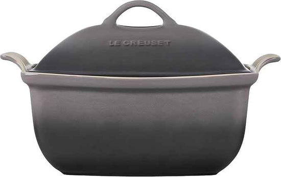 Le Creuset Heritage Stoneware Deep Baker with Lid, 4.5 qt., Oyster