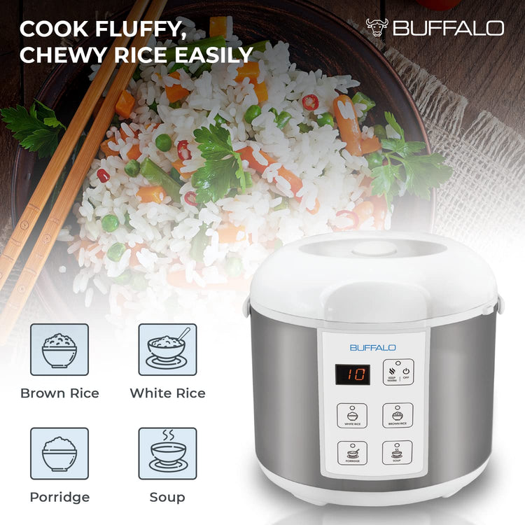 Rice Cooker Stainless Steel Inner Pot Rice Maker Large (10 Count)