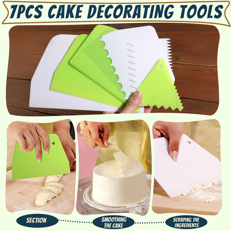 7 Pcs Cake Scraper