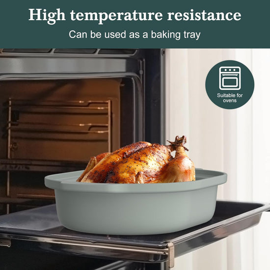 4 Quart Programmable Slow Cooker with Flexible Easy Programming, 8-in-1 Multi-Cooker with Dishwasher Safe Lid & Removable Crock Pot & Wooden Spoon, Nonstick, Oven Safe Pot to 500°F, Olive - Nestoria