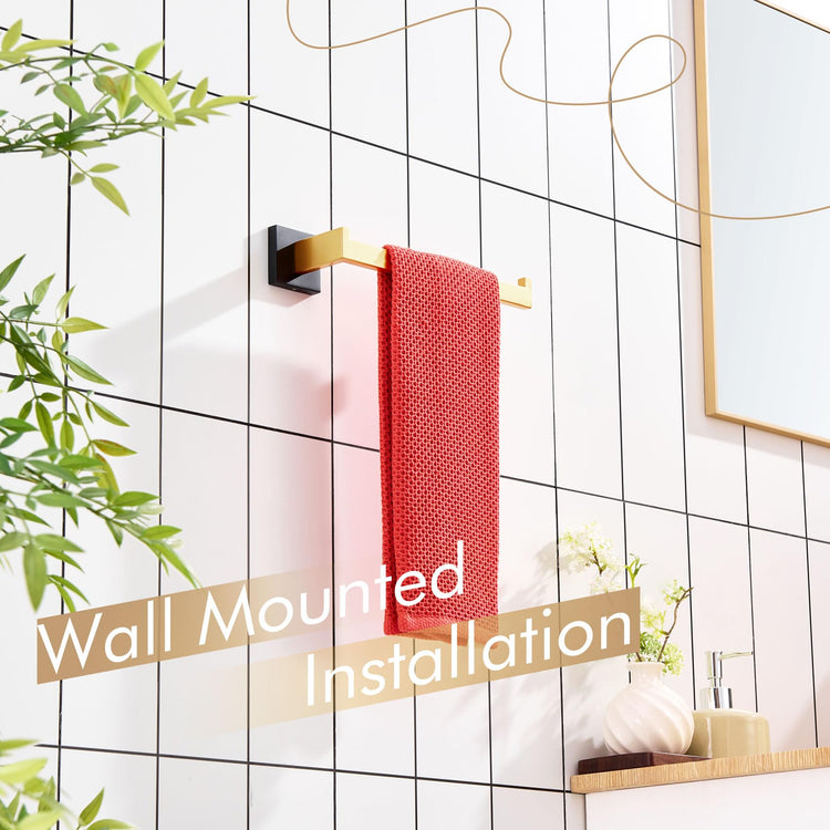 Towel Bar for Bathroom Wall Mount 9'' Hand Towel Holder T