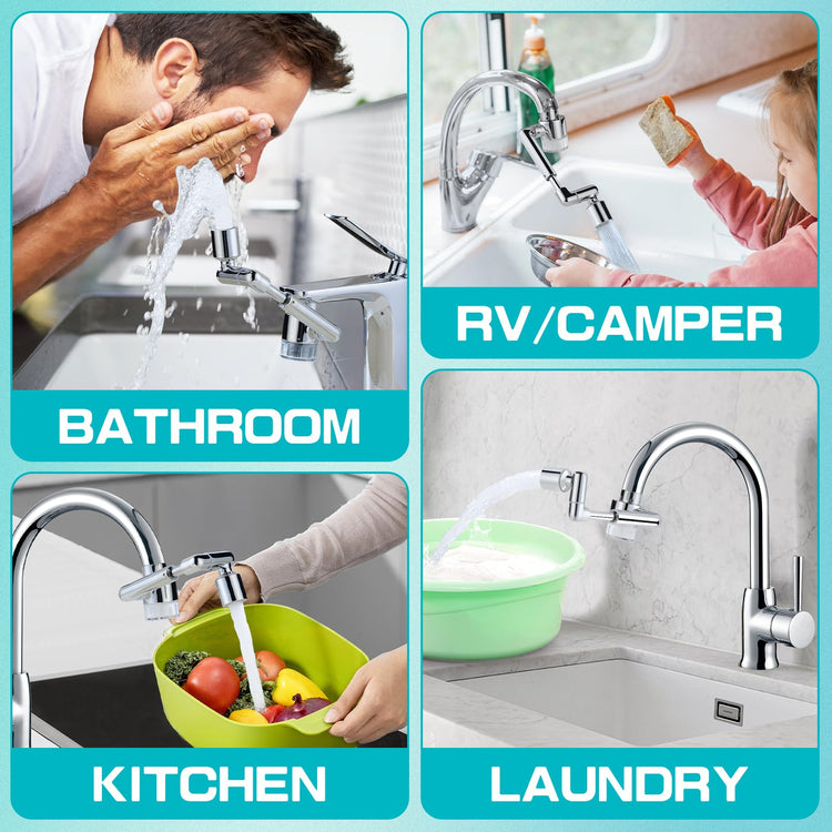 1440° Sink Water Filter Faucet Extender 3.0
