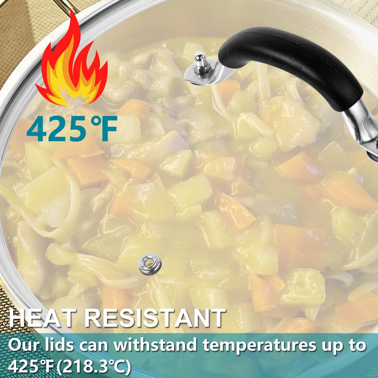 10.25 Inch Tempered Glass Lid for Lodge Skillets