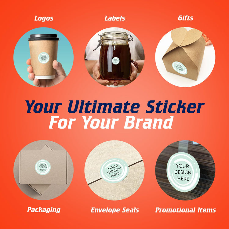 Custom Vinyl Stickers Your Image (100 Count)