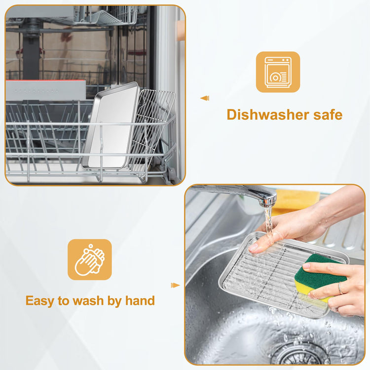 Toaster Oven Tray and Rack Set (2 Count)