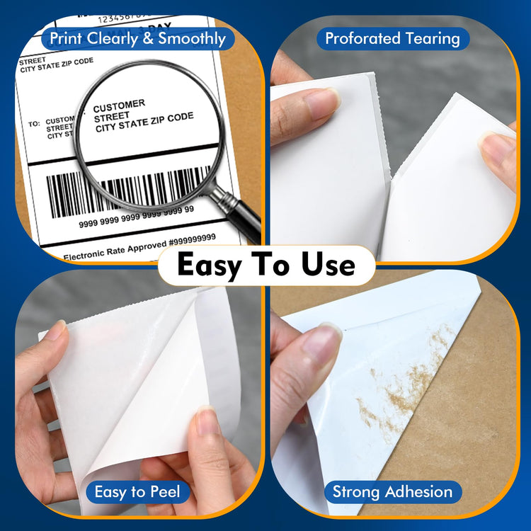 880 4"x 6" Thermal Shipping Labels Replacement for DYMO 1744907 (880 Count)