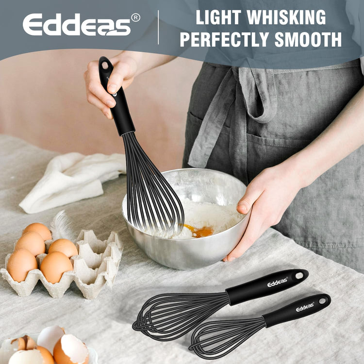 Whisks For Cooking Up To 500°F Silicone Whisk tool Non (3 Count)