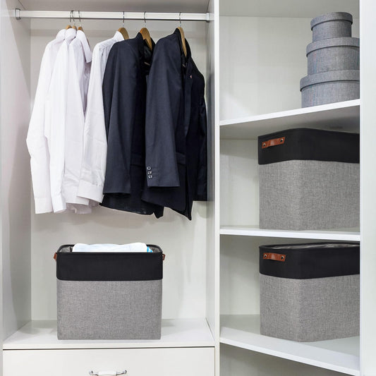 Large Fabric Storage Baskets (3 Count)