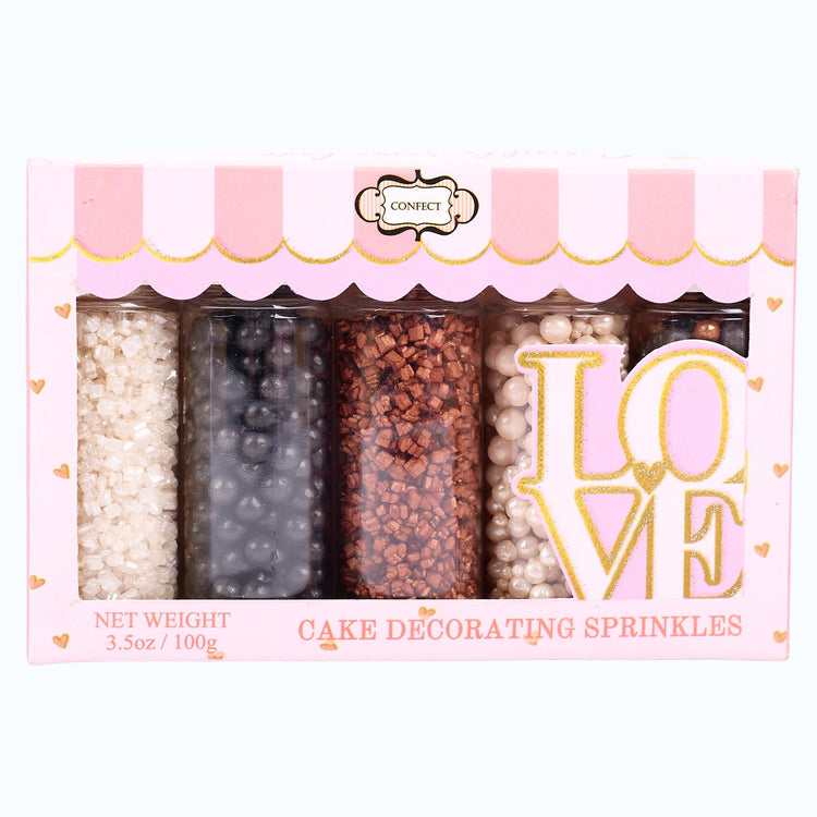 Sprinkles Confect Sprinkles for Cakes & Cupcakes Decoration Assorted pack of 5 Starry Night Mix Black (5 Ounce)