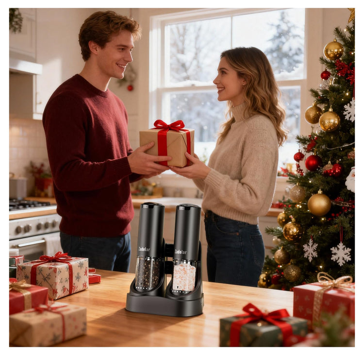 Electric Rechargeable Salt and Pepper Grinder Set (95 95)