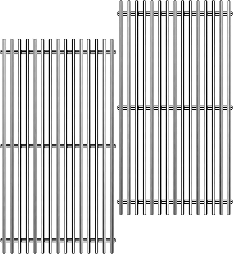 9MM 17.5" Stainless Steel Grill Grates for Weber Spirit E-310 E315 E320 E330 S310 S315 S330 GS4 Spirit 2 Grill Parts for Weber 7638, 7639 7525 Spirit 300 and Spirit II 300 Series Grills