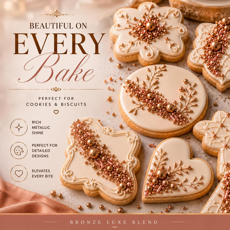 Fusion Rose Gold Metallic Sprinkles Mix (4.2 Ounce)