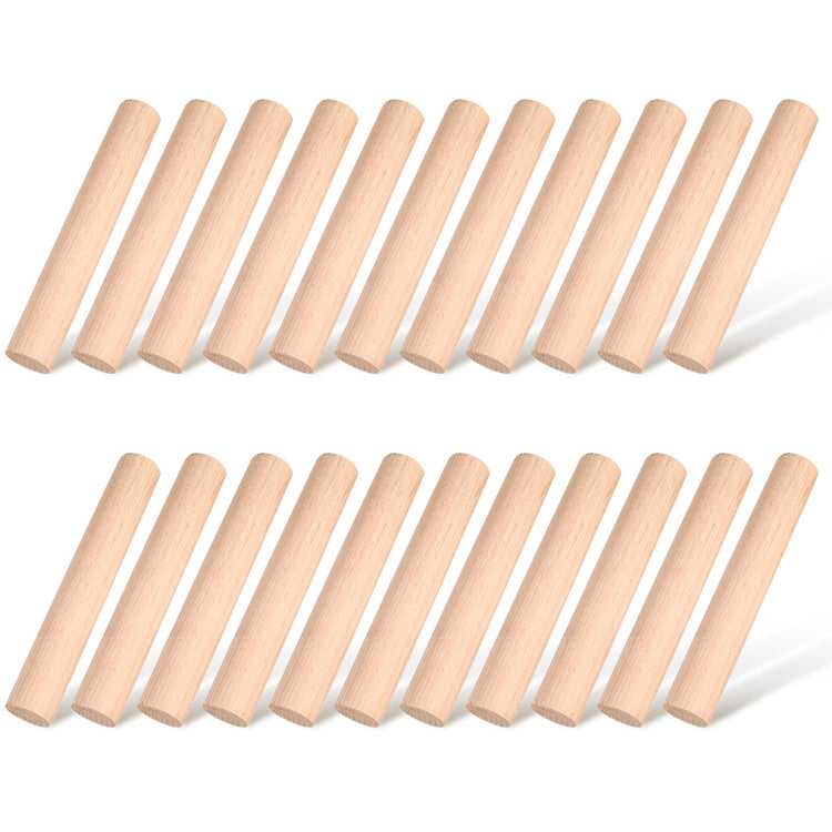 20 Pieces Small Rolling Pin Wood Mini Dumpling Dough Roller