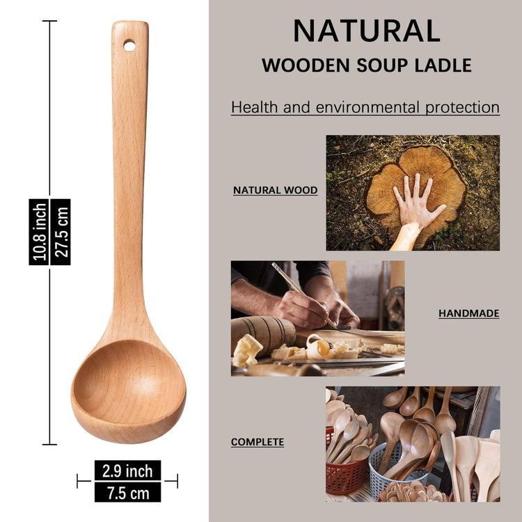 Wooden Soup Ladle for Cooking