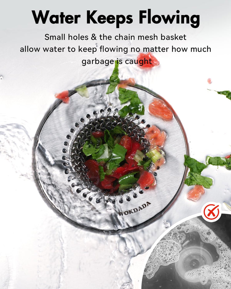 Reversible Kitchen Sink Drain Strainer