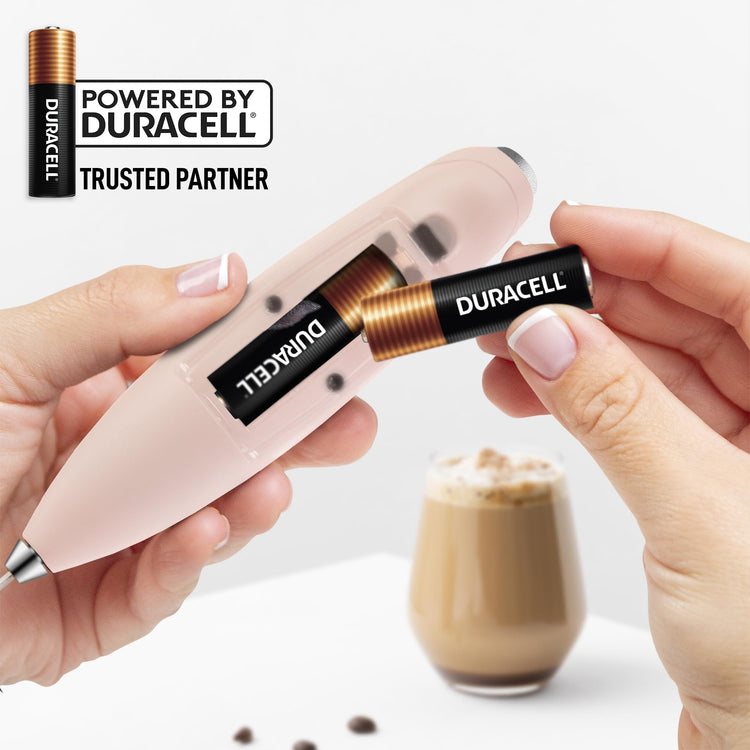Powerful Milk Frother Wand With Duracell Batteries