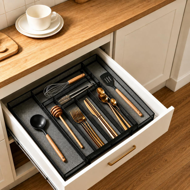 Silverware Organizer Metal Mesh